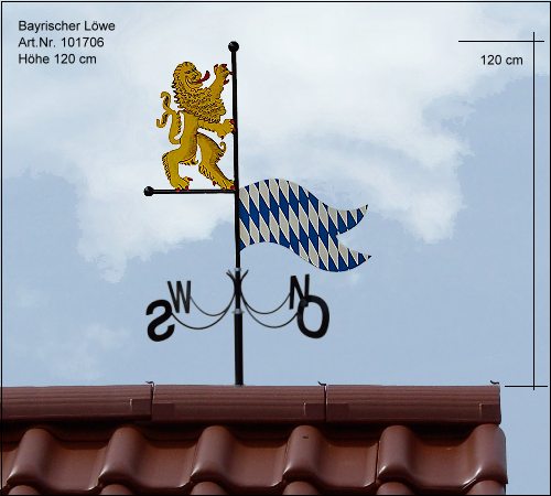 Wetterfahne Bayerischer Löwe gross