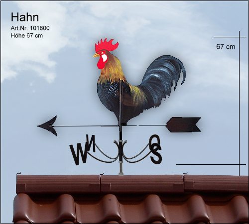 Wetterfahne Hahn