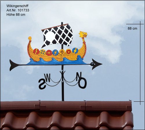 Wetterfahne Wikingerschiff