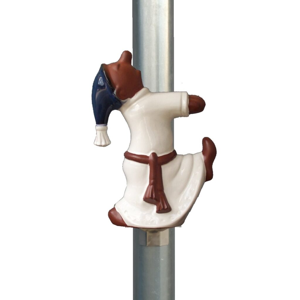 Schlafwandler mit Edelstahlhalterung